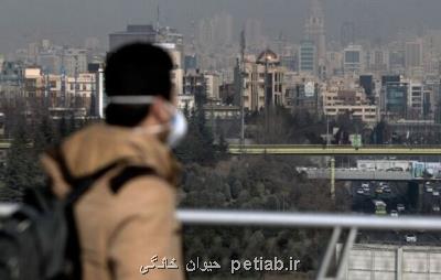 كیفیت هوای تهران همچنان برای گروه های حساس ناسالم می باشد