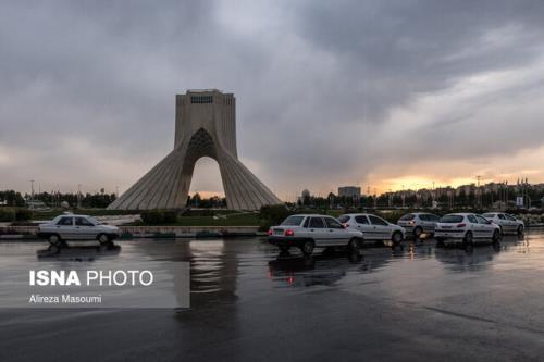 رگبار باران در ارتفاعات شمال شرق استان تهران