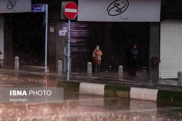 اخطار هواشناسی نسبت به تشدید بارش در ۸ استان