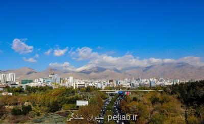 هوای تهران در وضعیت قابل قبول قرار گرفت