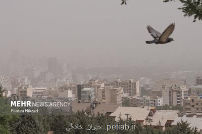 هوای تهران برای گروههای حساس آلوده است