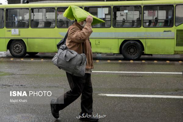 رگبار پراکنده در بعضی نقاط کشور