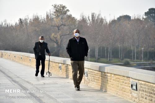 کیفیت هوای اصفهان در مرز ناسالم می باشد