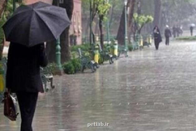 تشدید بارش در ۵ استان