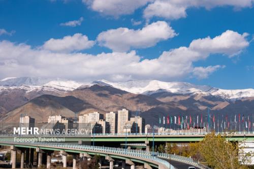 آسمان تهران صاف تا قسمتی ابری