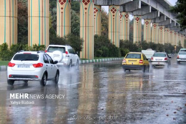 بارش برف، باران و آب گرفتگی معابر در ۶ استان