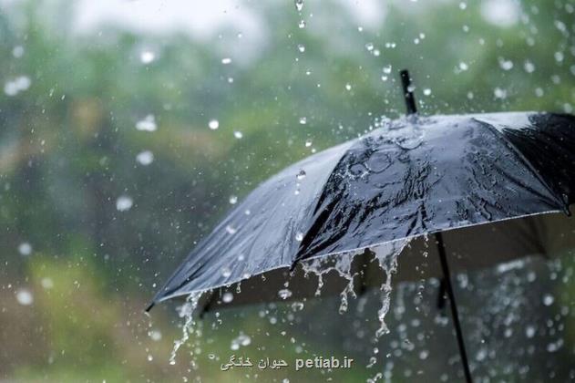 بارش باران و وزش باد در 20 استان