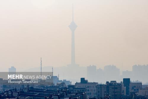 وضعیت هوای تهران نارنجی و هوا بازهم آلوده است