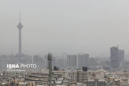 کیفیت هوای تهران در وضعیت ناسالم برای گروههای حساس