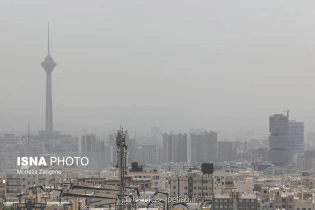 کیفیت هوای تهران در وضعیت ناسالم برای گروههای حساس