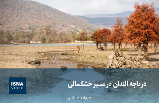 ویدیو، دریاچه الندان در مدار خشکسالی