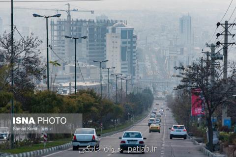 بهبود وضعیت آلودگی هوای تهران تا بامداد فردا