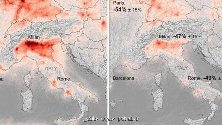 كاهش 45 درصدی آلودگی هوا در شهرهای اروپایی
