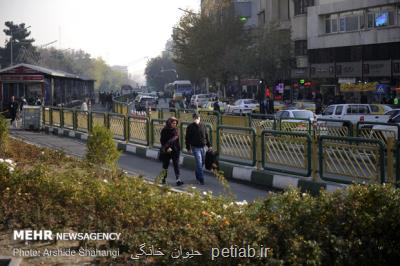 كیفیت هوای تهران در مرز ناسالم برای گروه های حساس
