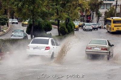 بارش های رگباری در 17 استان