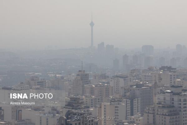هوای پایتخت برای پنجمین روز پی در پی آلوده شد