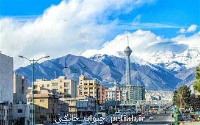 كیفیت هوای تهران در مرز پاك قرار دارد