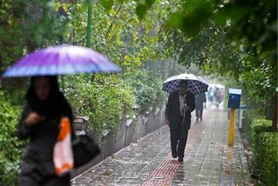 شدت بارش ها امروز در ۱۰ استان كشور بیشتر است
