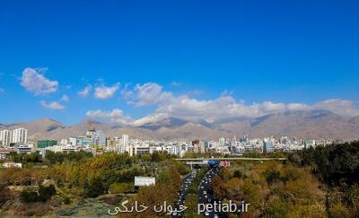 كیفیت هوای تهران مطلوب است